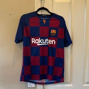 Griezmann FC Barcelona Blue and Red Tshirt -Medium